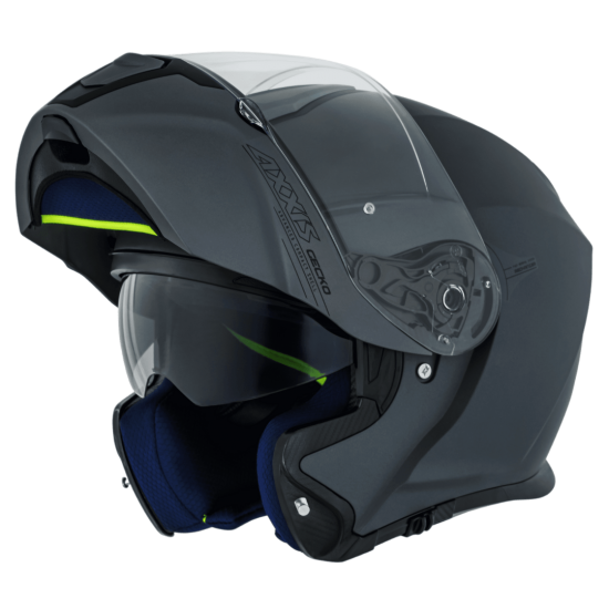 CAPACETE AXXIS ARTICULADO GECKO SV SOLID A2 GREY/MATT